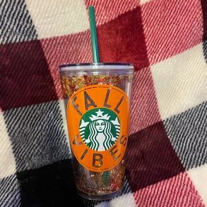 Fall Vibes Custom Starbucks Tumblr Double Wall Cold Cup